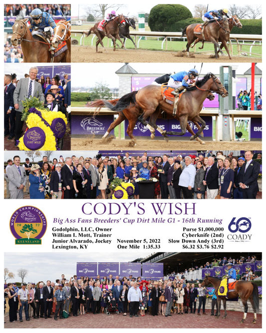 CODY'S WISH - Big Ass Fans Breeders' Cup Dirt Mile G1 - 16th Running - 11-05-22 - R05 - KEE - A1