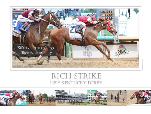 RICH STRIKE - The Kentucky Derby - 148th Running - Limited Edition 18x24 Print (250)